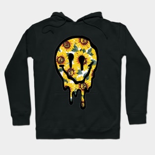 Sunflower Drippy Smiley Face Hoodie